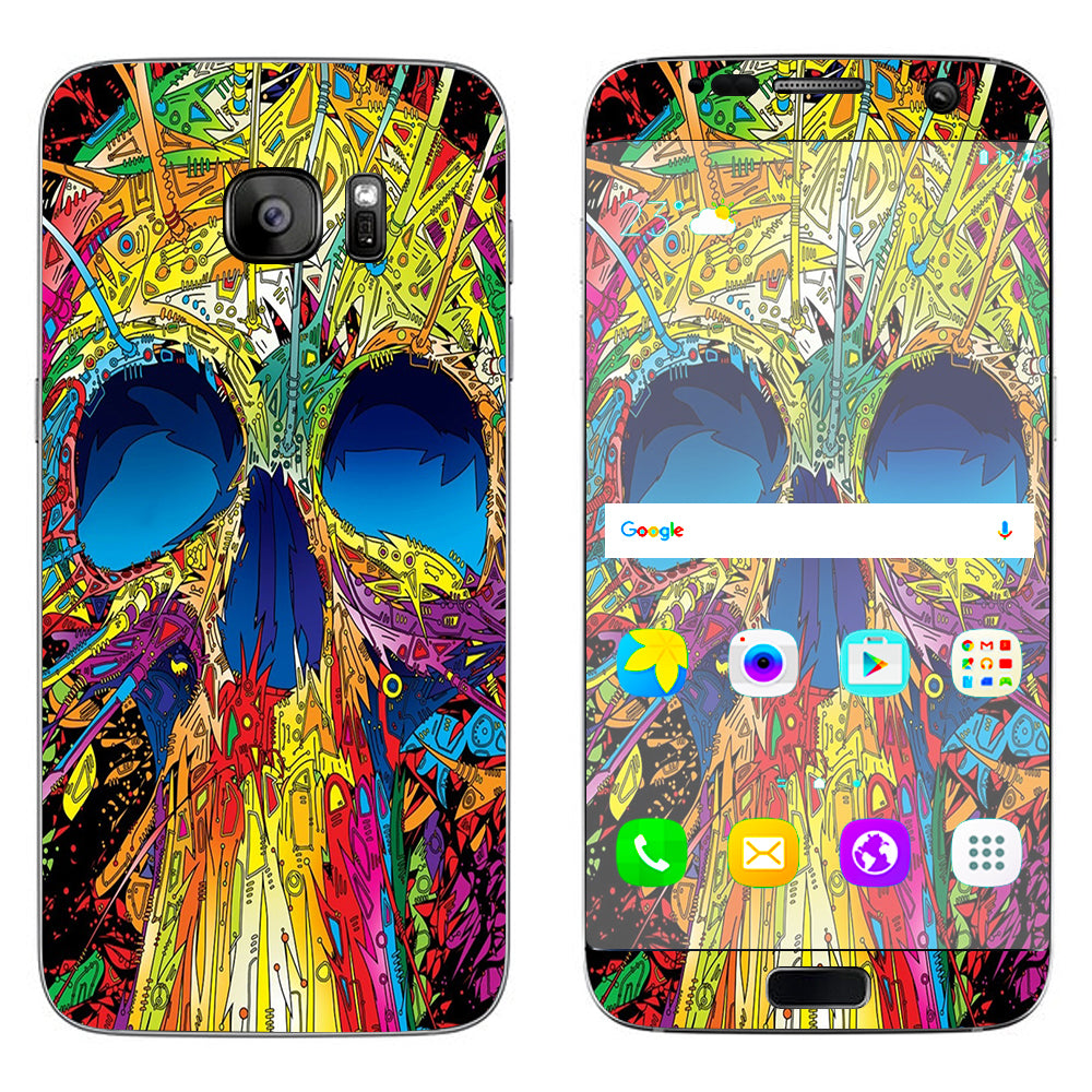  Colorful Skull 1 Samsung Galaxy S7 Edge Skin