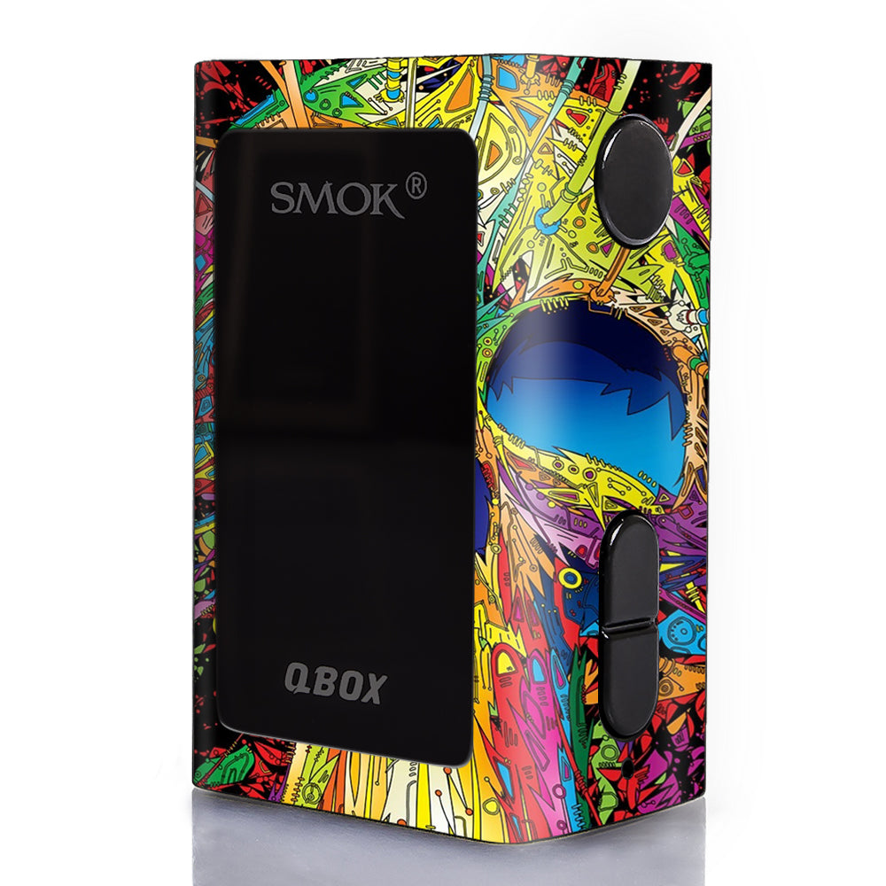  Colorful Skull 1 Smok Q-Box Skin