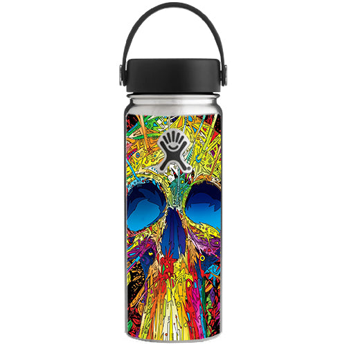  Colorful Skull 1 Hydroflask 18oz Wide Mouth Skin