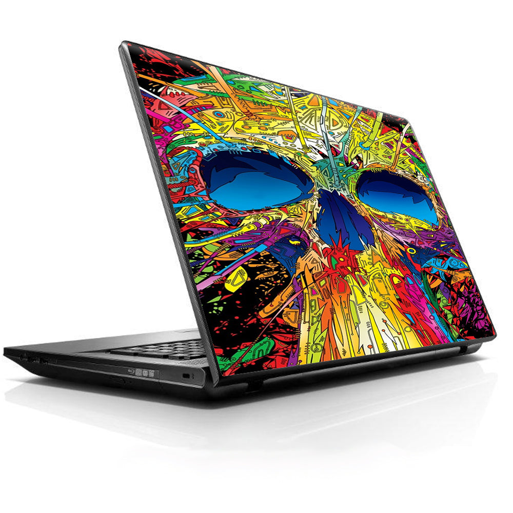  Colorful Skull 1 Universal 13 to 16 inch wide laptop Skin