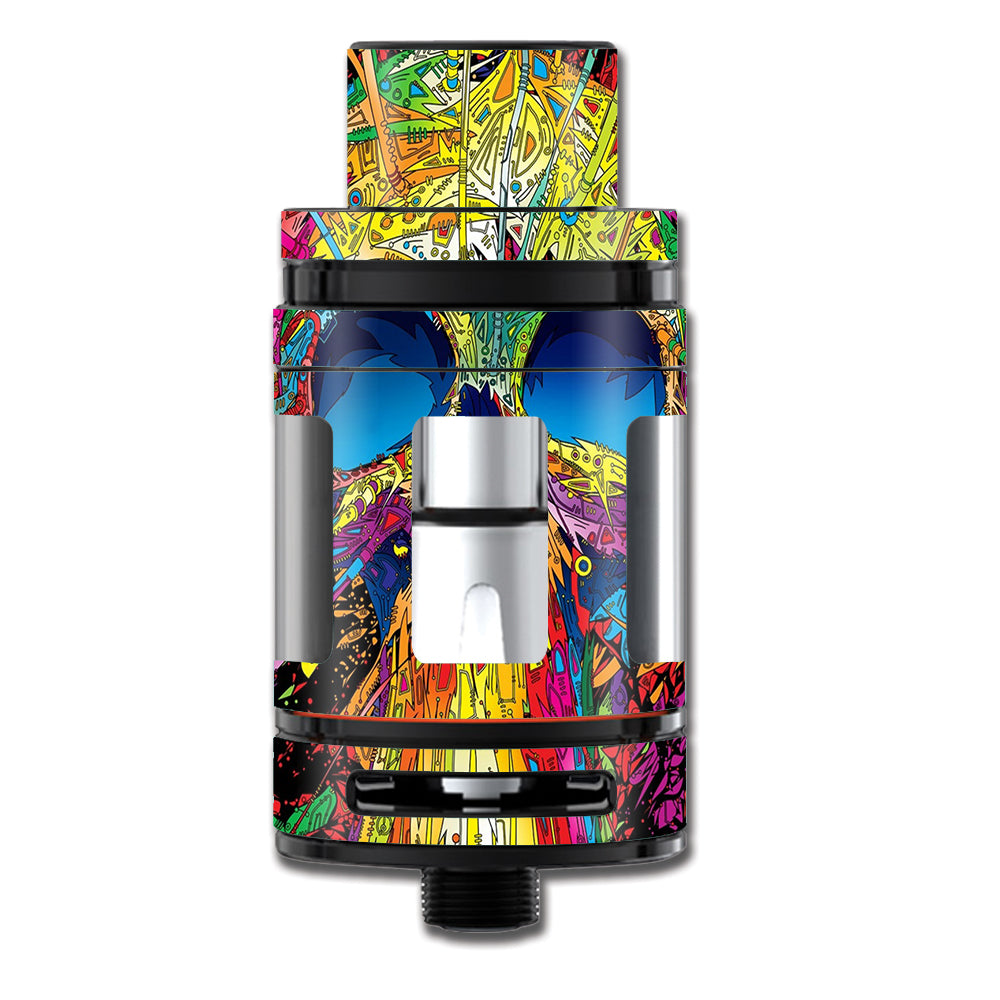  Colorful Skull 1 Smok TFV8 Mini Big Baby Beast Skin