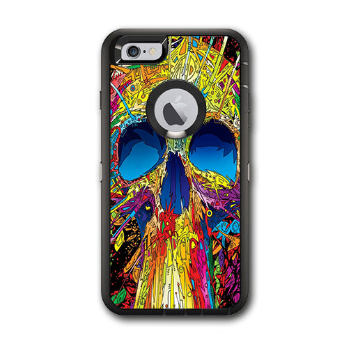  Colorful Skull 1 Otterbox Defender iPhone 6 PLUS Skin