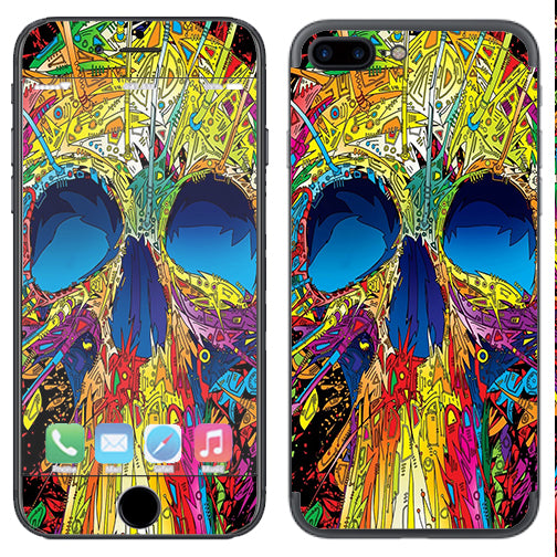  Colorful Skull 1 Apple  iPhone 7+ Plus / iPhone 8+ Plus Skin