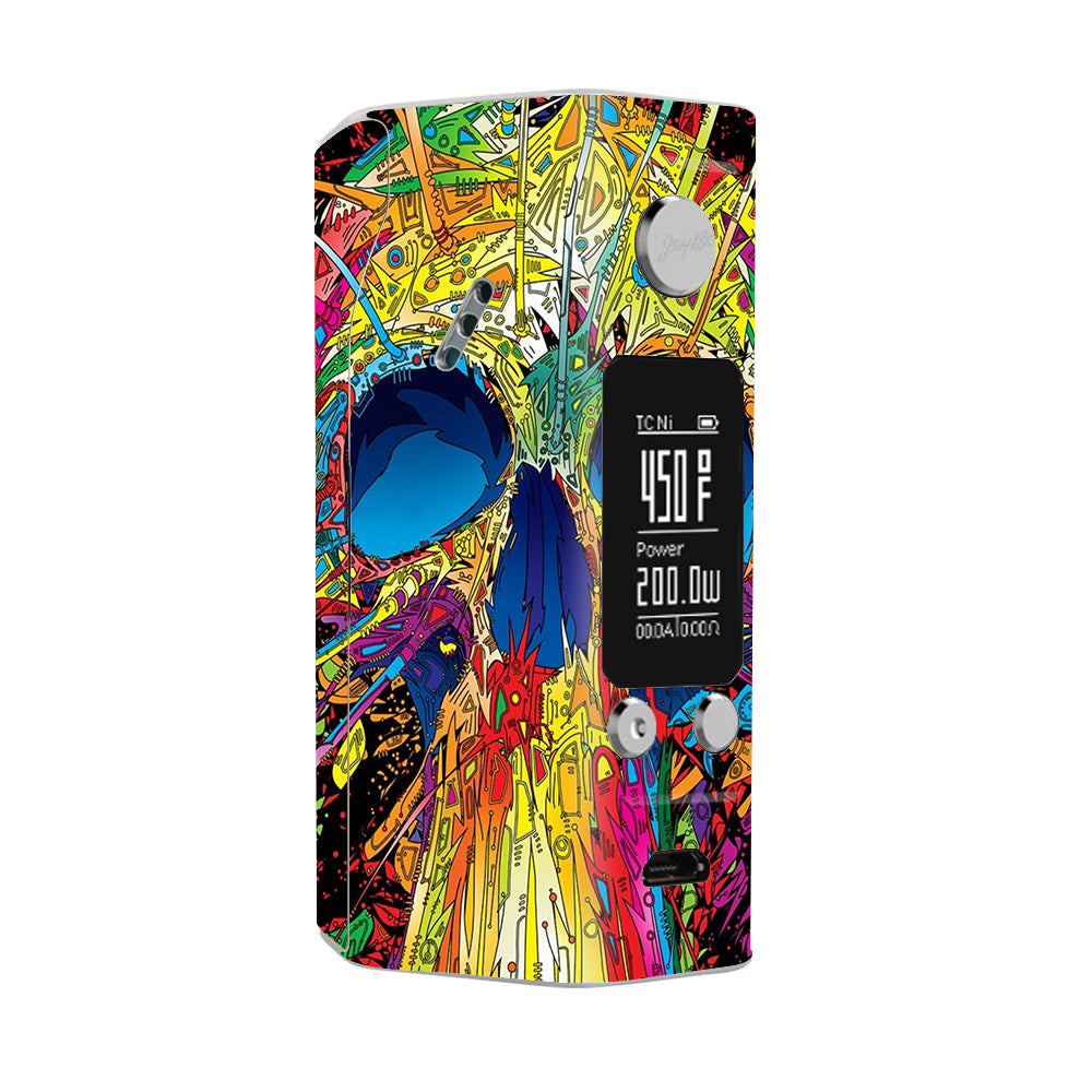  Colorful Skull 1 Wismec Reuleaux RX200S Skin