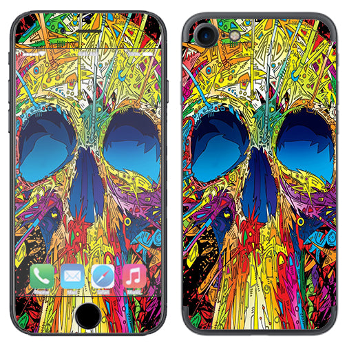  Colorful Skull 1 Apple iPhone 7 or iPhone 8 Skin