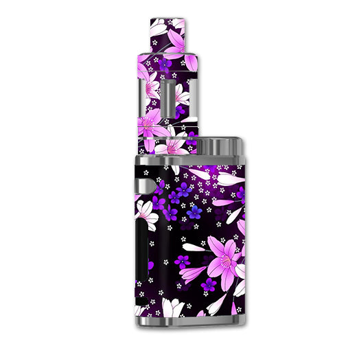  Purple Pink Flowers Lillie eLeaf iStick Pico 75W Skin