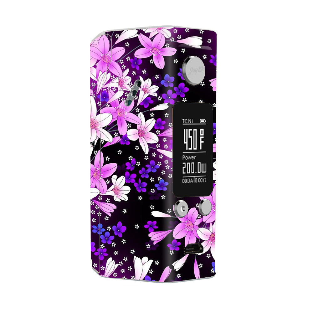 Purple Pink Flowers Lillie Wismec Reuleaux RX200S Skin