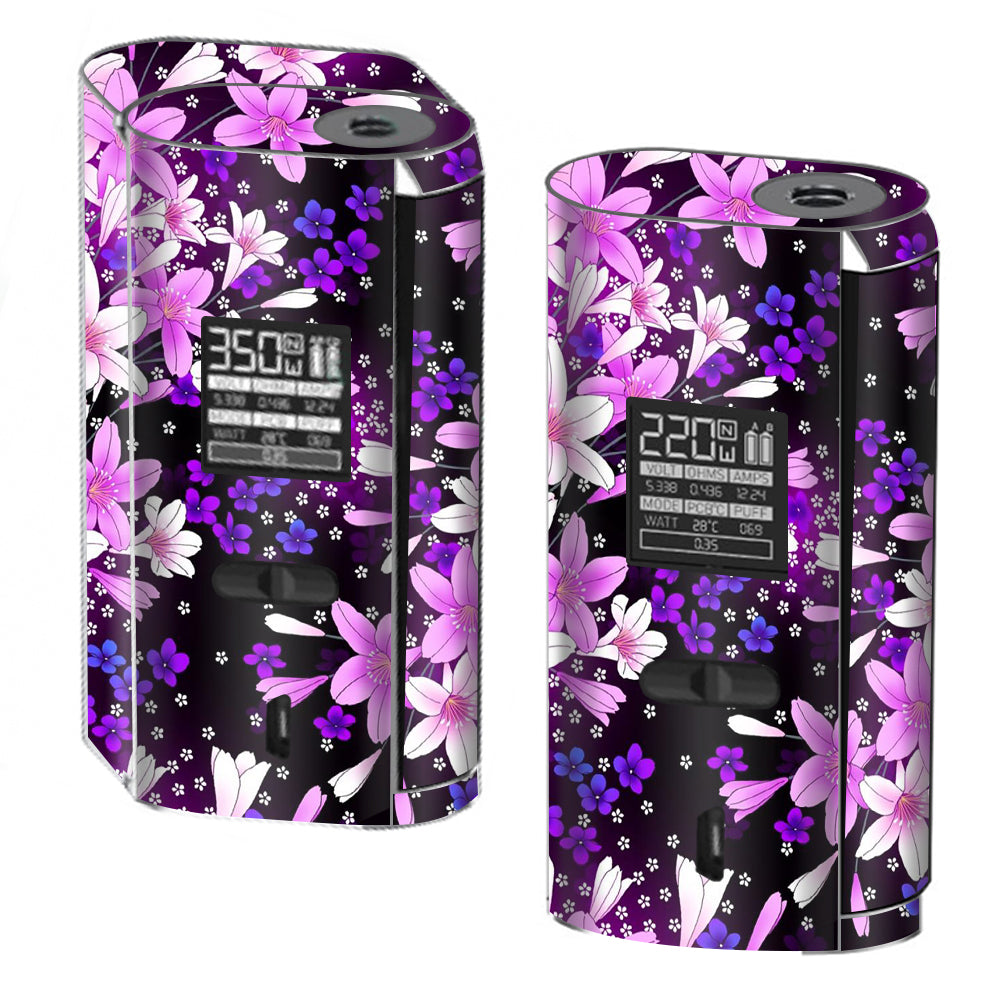  Purple Pink Flowers Lillie  Smok GX2/4 350w Skin