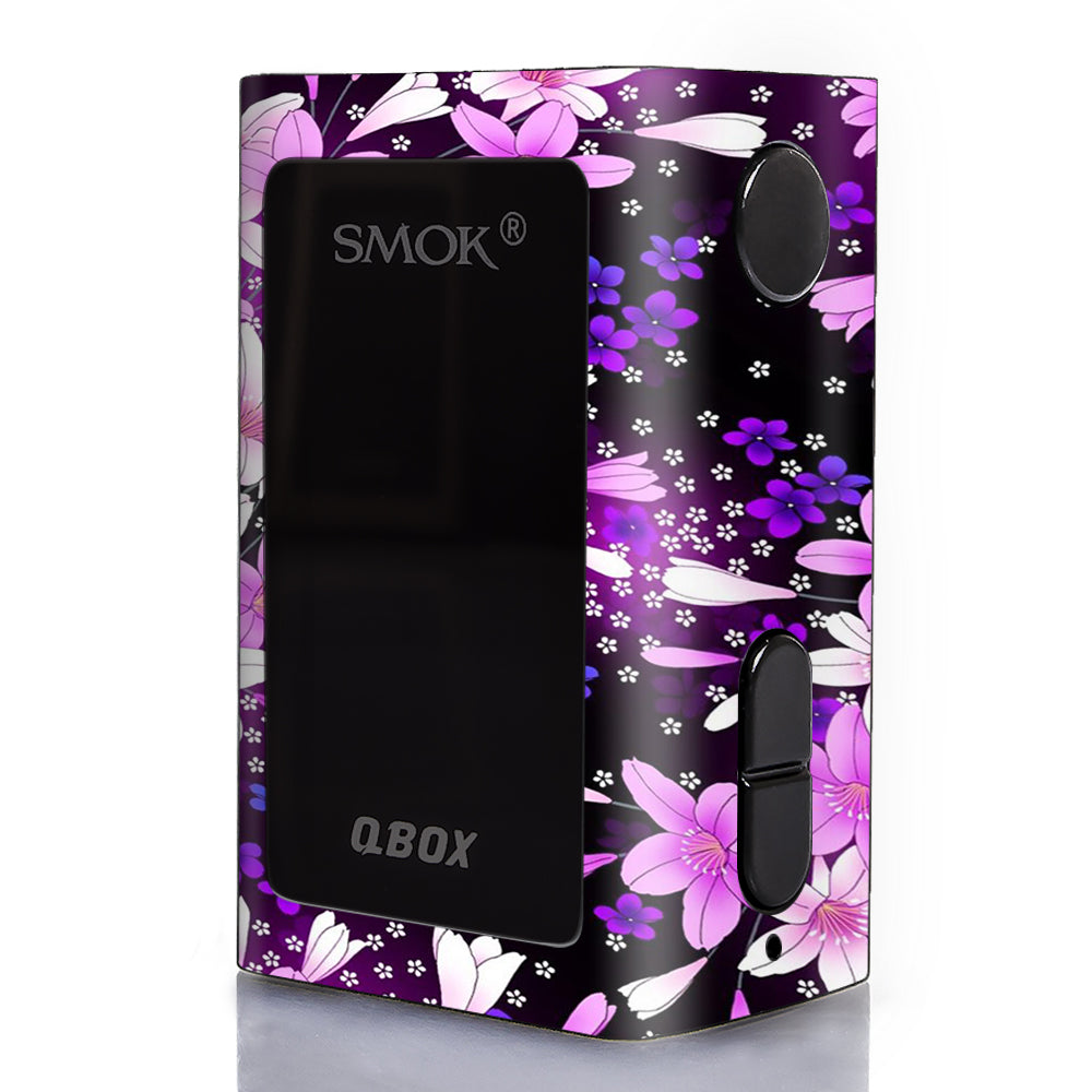  Purple Pink Flowers Lillie Smok Q-Box Skin