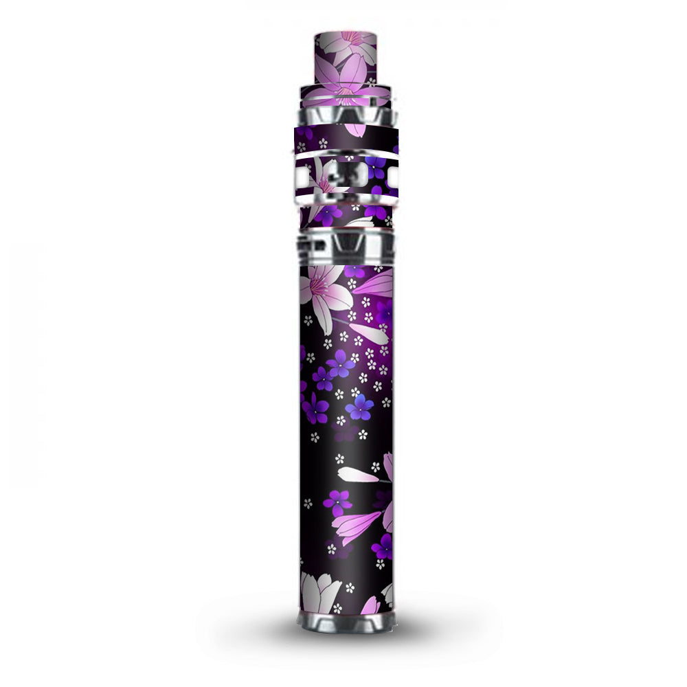  Purple Pink Flowers Lillie  Stick Prince TFV12 Smok Skin