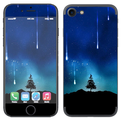  Falling Stars Trees Mount Apple iPhone 7 or iPhone 8 Skin