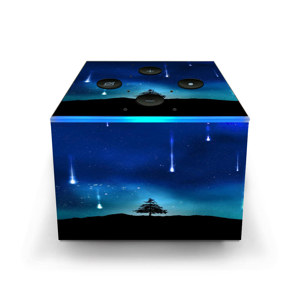  Falling Stars Trees Mount Amazon Fire TV Cube Skin