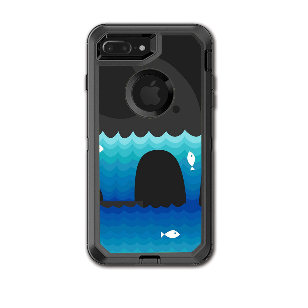 Elephant Art Water Fish Otterbox Defender iPhone 7+ Plus or iPhone 8+ Plus Skin