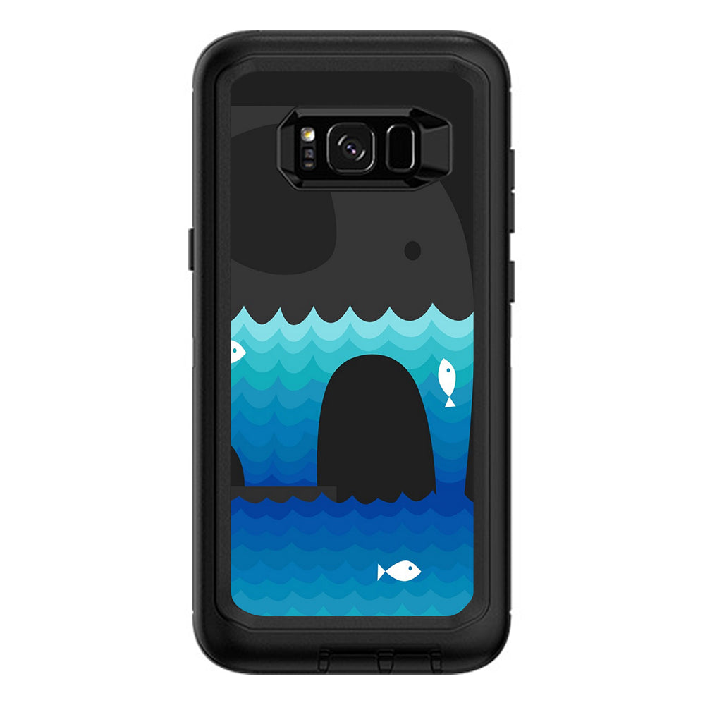  Elephant Art Water Fish Otterbox Defender Samsung Galaxy S8 Plus Skin