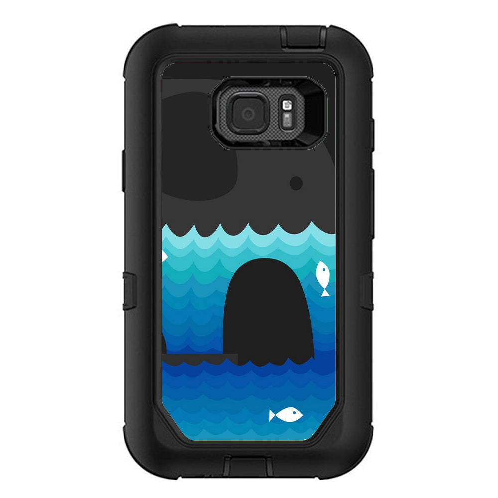  Elephant Art Water Fish Otterbox Defender Samsung Galaxy S7 Active Skin