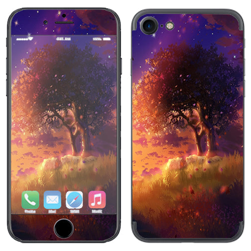  Beautiful Tree Stars Night Apple iPhone 7 or iPhone 8 Skin