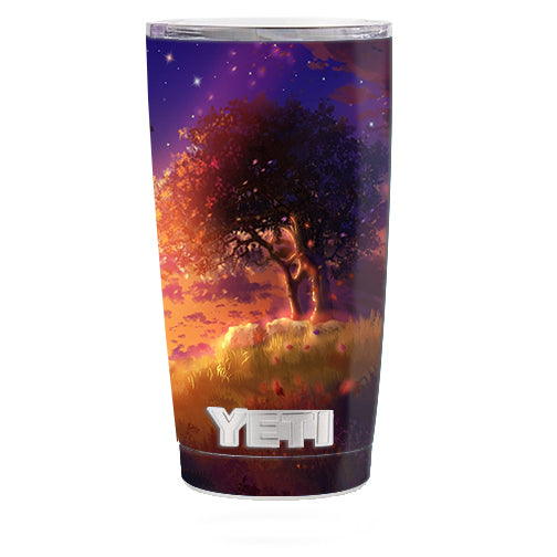  Beautiful Tree Stars Night Yeti 20oz Rambler Tumbler Skin