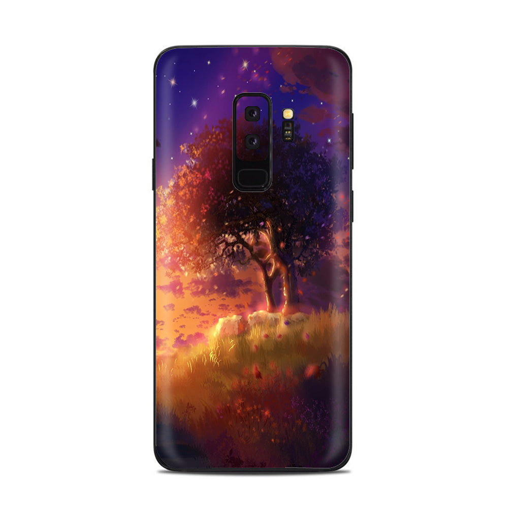  Beautiful Tree Stars Night  Samsung Galaxy S9 Plus Skin