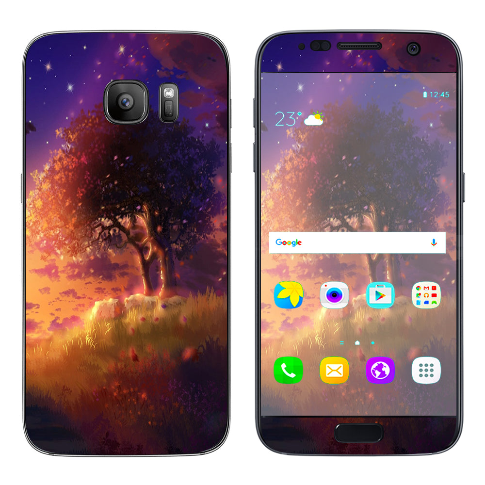  Beautiful Tree Stars Night  Samsung Galaxy S7 Skin