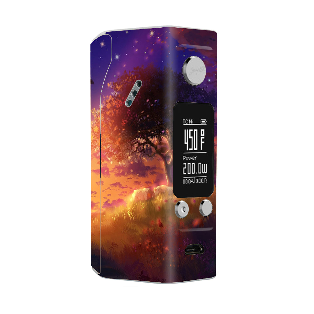  Beautiful Tree Stars Night Wismec Reuleaux RX200S Skin