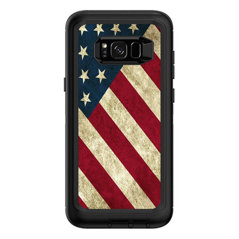  America Flag Pattern Otterbox Defender Samsung Galaxy S8 Plus Skin