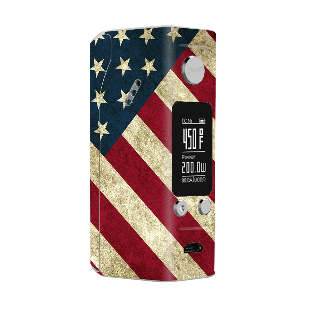  America Flag Pattern Wismec Reuleaux RX200S Skin