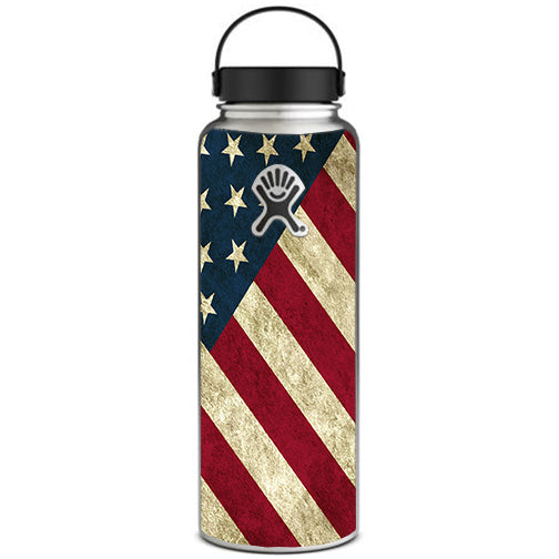  America Flag Pattern Hydroflask 40oz Wide Mouth Skin