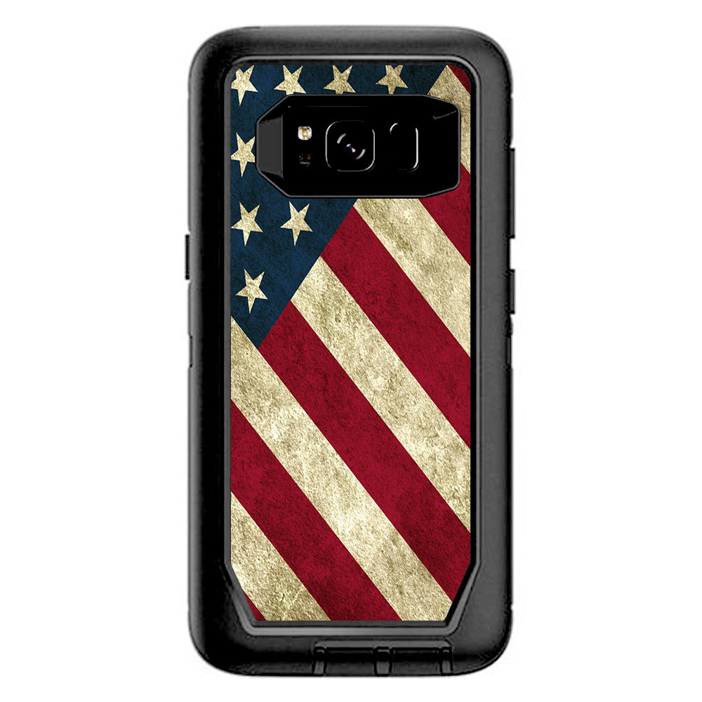  America Flag Pattern Otterbox Defender Samsung Galaxy S8 Skin
