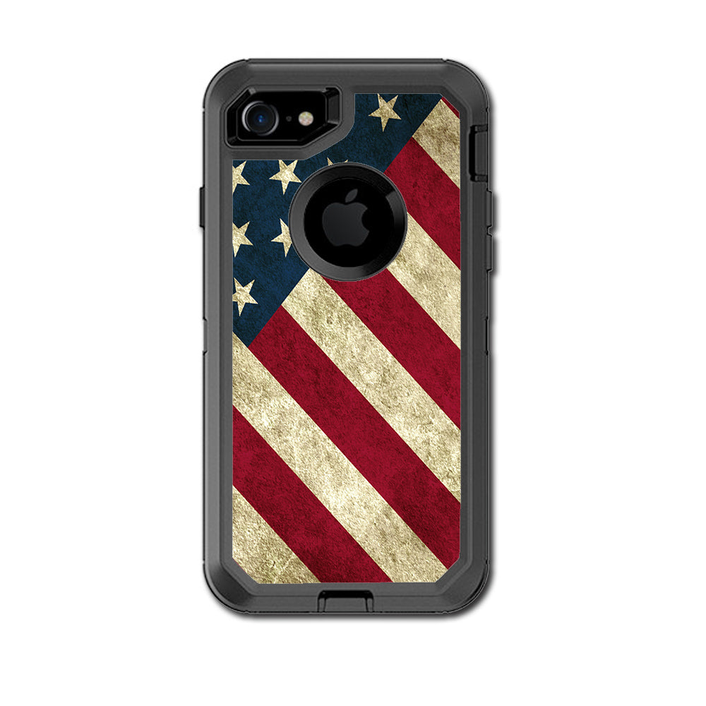  America Flag Pattern Otterbox Defender iPhone 7 or iPhone 8 Skin
