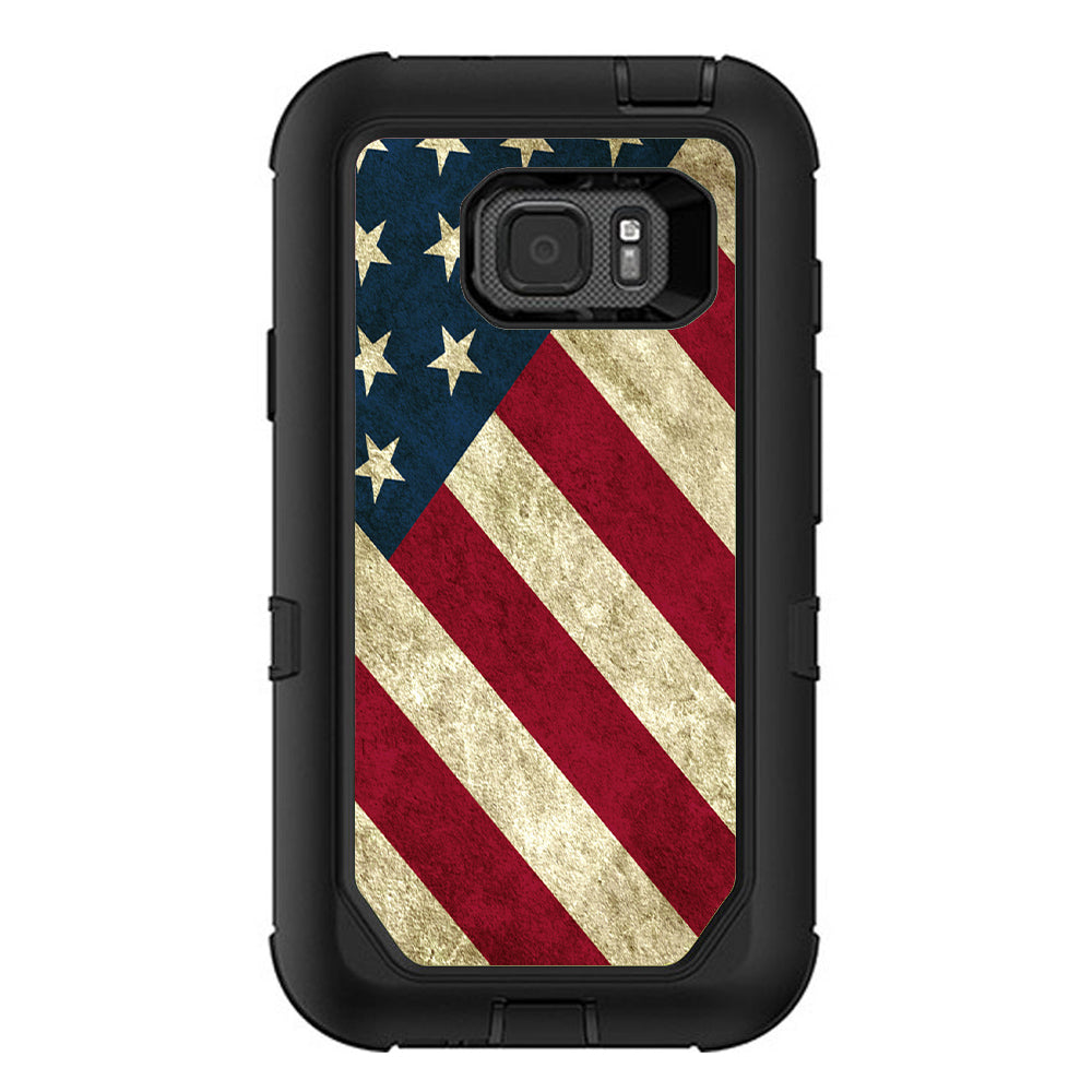  America Flag Pattern Otterbox Defender Samsung Galaxy S7 Active Skin