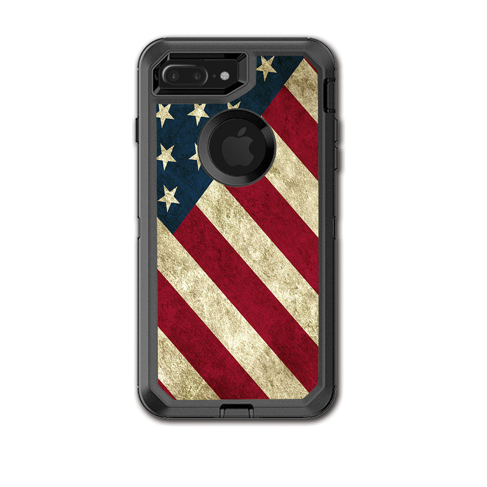 America Flag Pattern Otterbox Defender iPhone 7+ Plus or iPhone 8+ Plus Skin