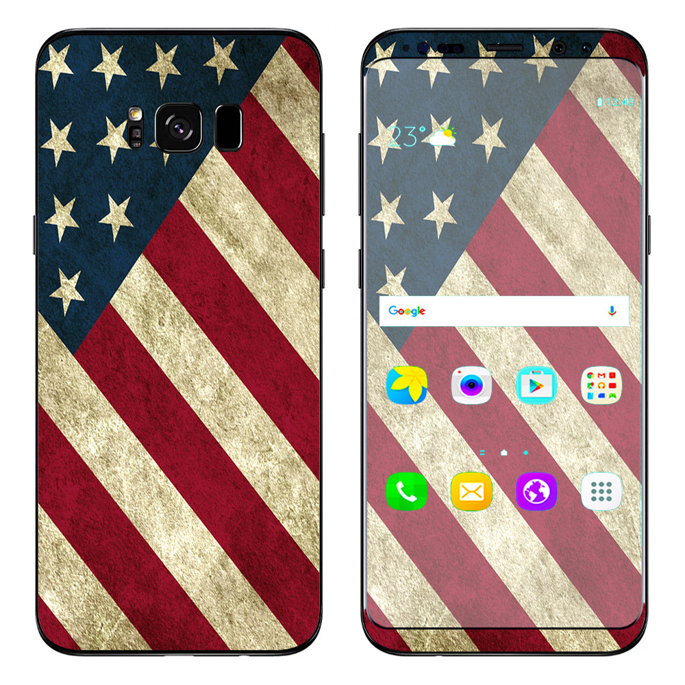  America Flag Pattern Samsung Galaxy S8 Plus Skin