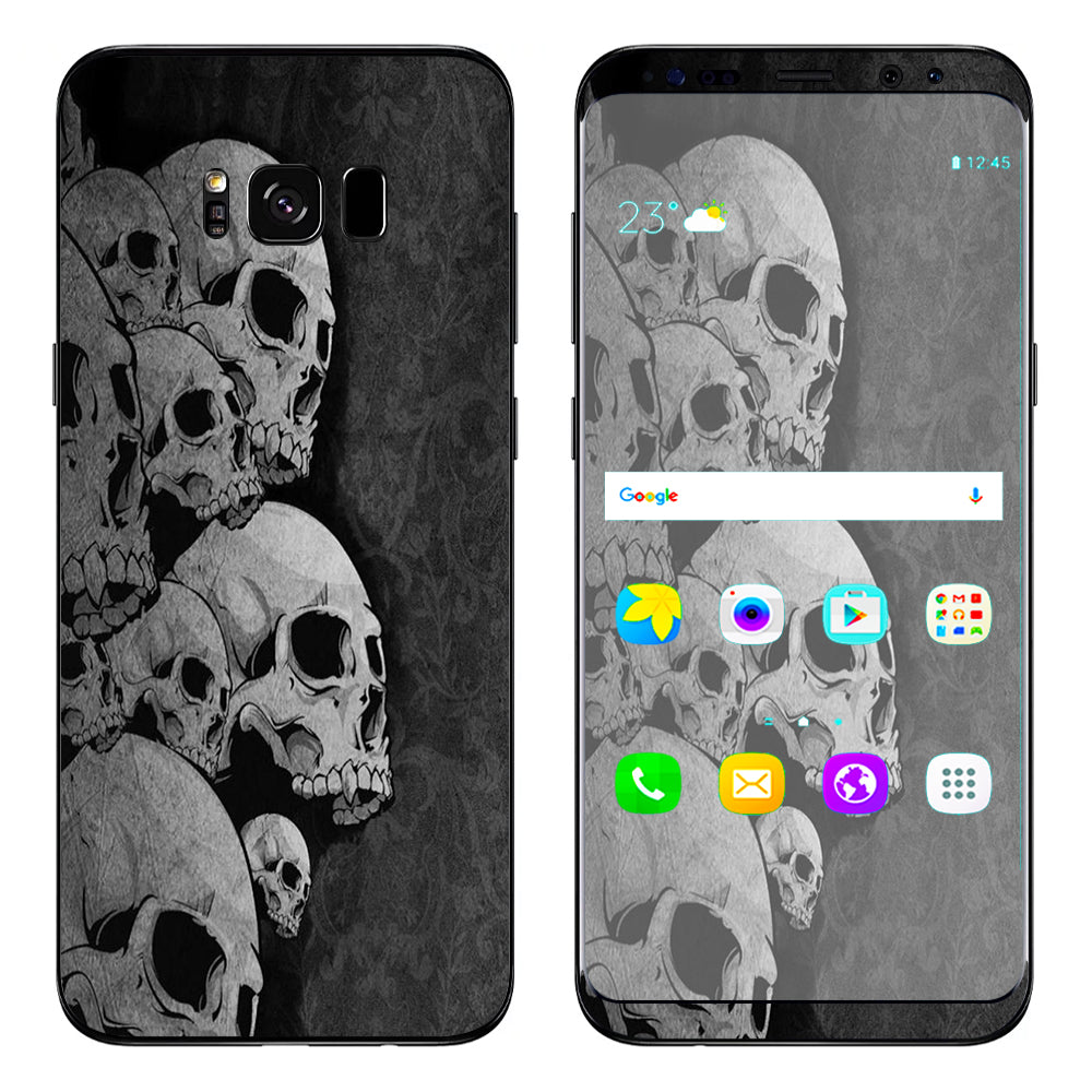  Skulls Stacked Samsung Galaxy S8 Plus Skin