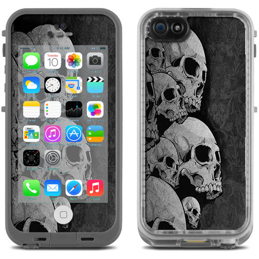  Skulls Stacked Lifeproof Fre iPhone 5C Skin