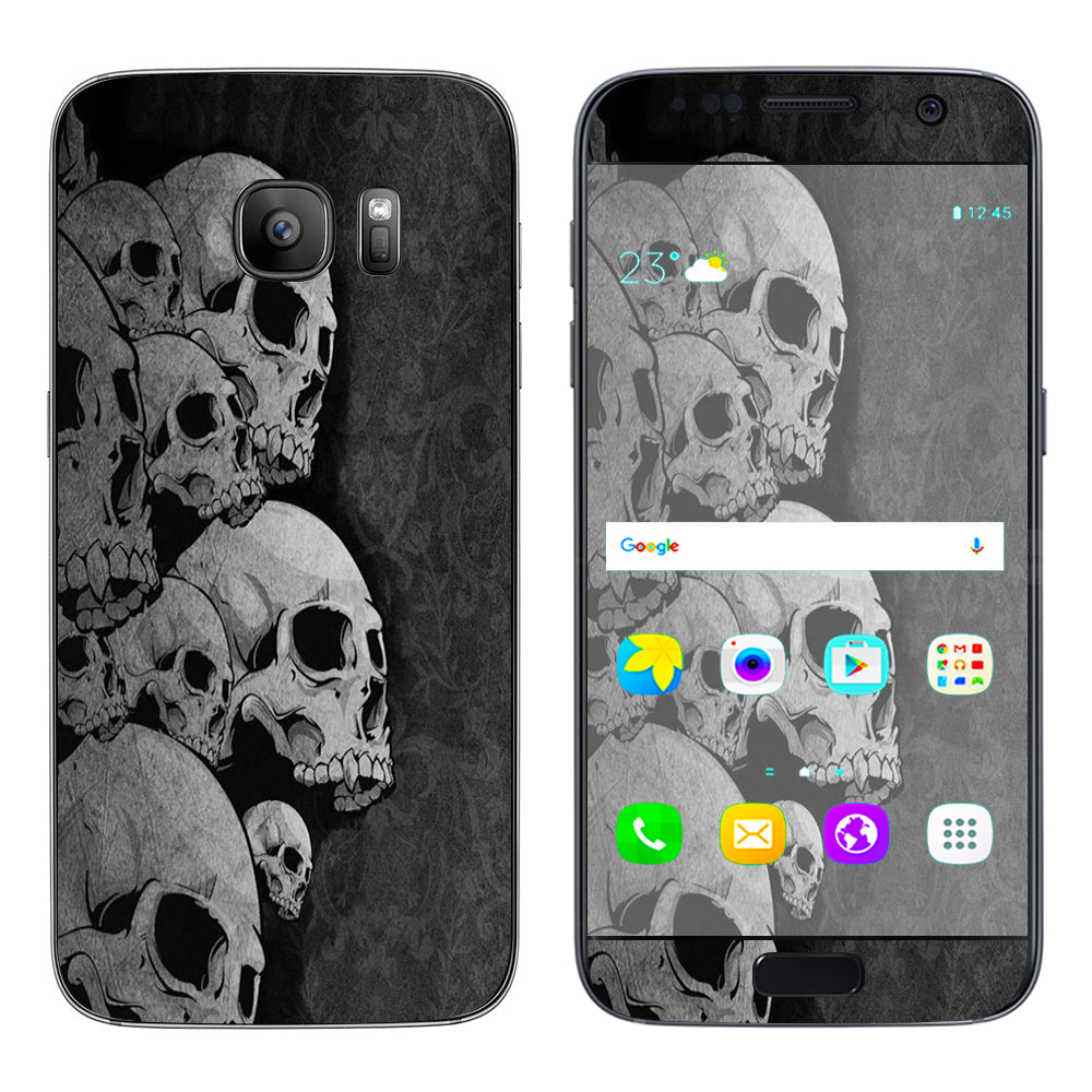  Skulls Stacked Samsung Galaxy S7 Skin