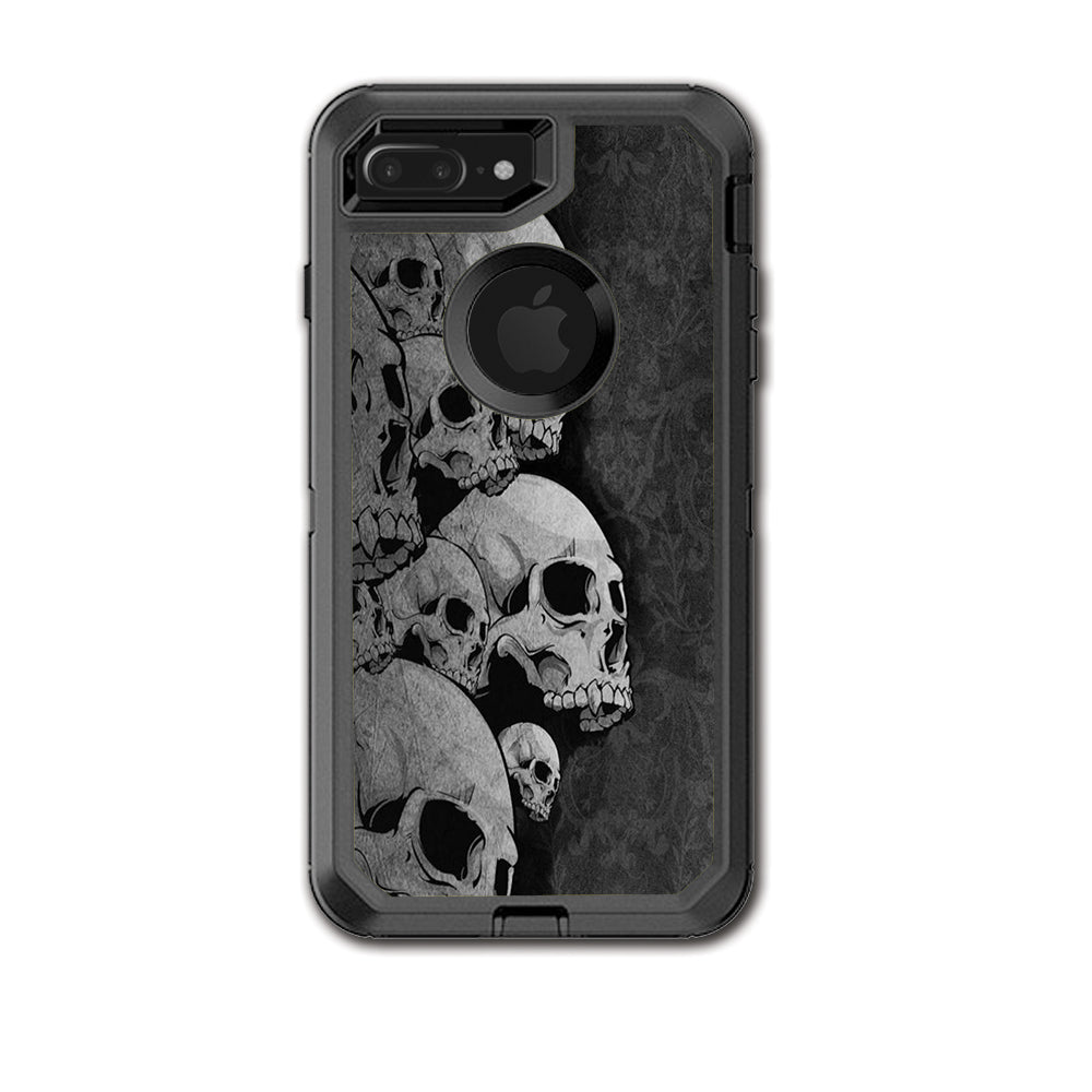  Skulls Stacked Otterbox Defender iPhone 7+ Plus or iPhone 8+ Plus Skin