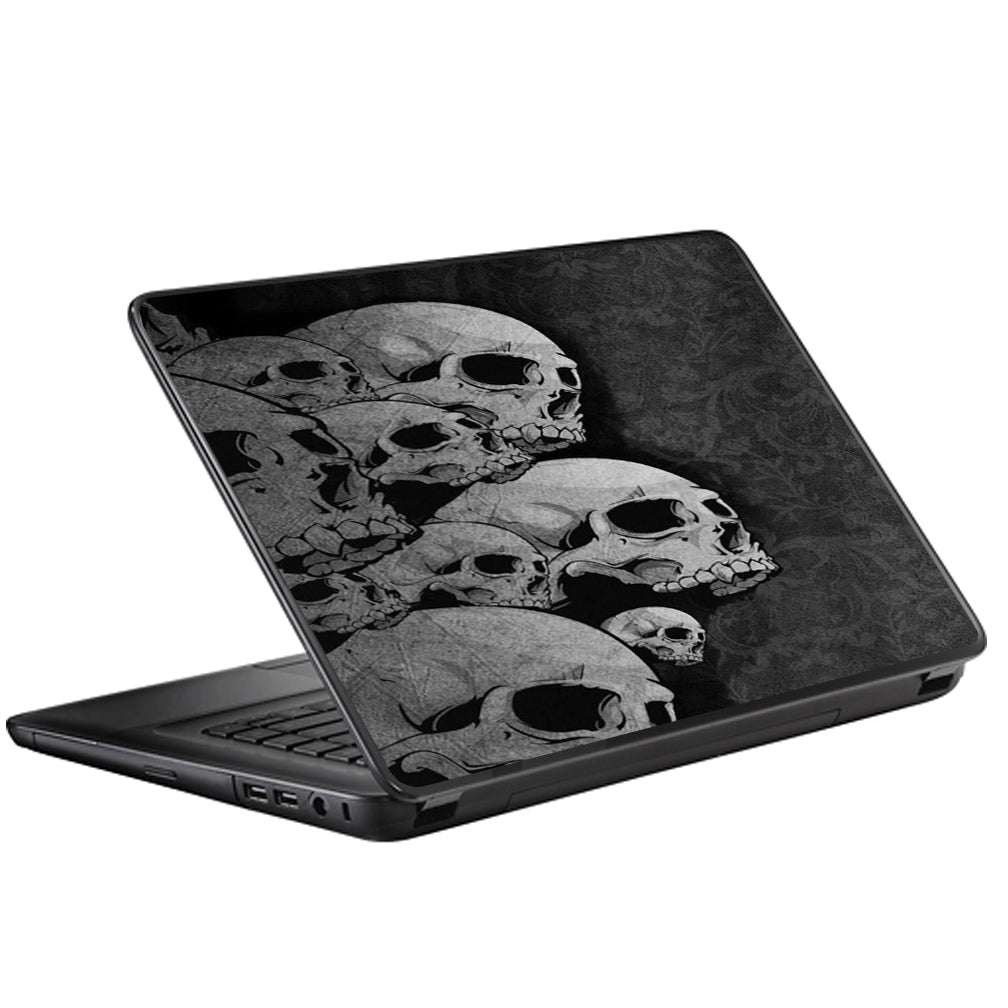  Skulls Stacked Universal 13 to 16 inch wide laptop Skin