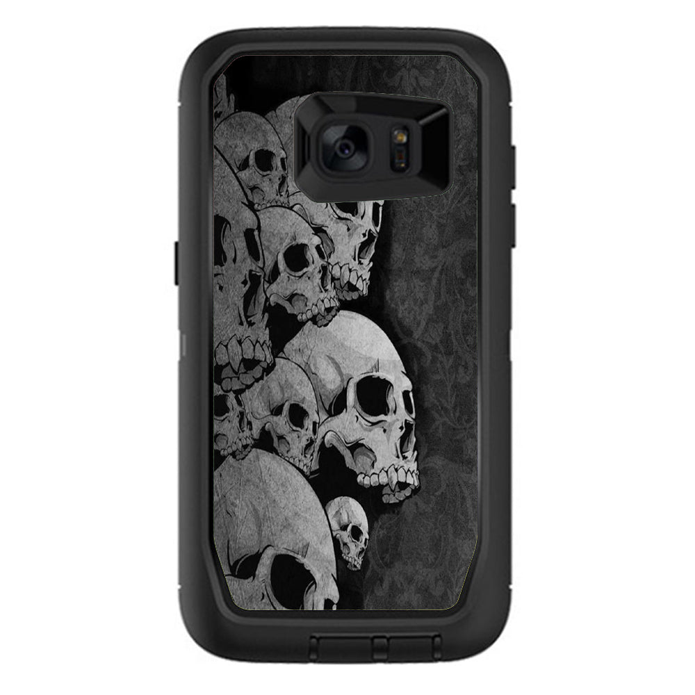  Skulls Stacked Otterbox Defender Samsung Galaxy S7 Edge Skin