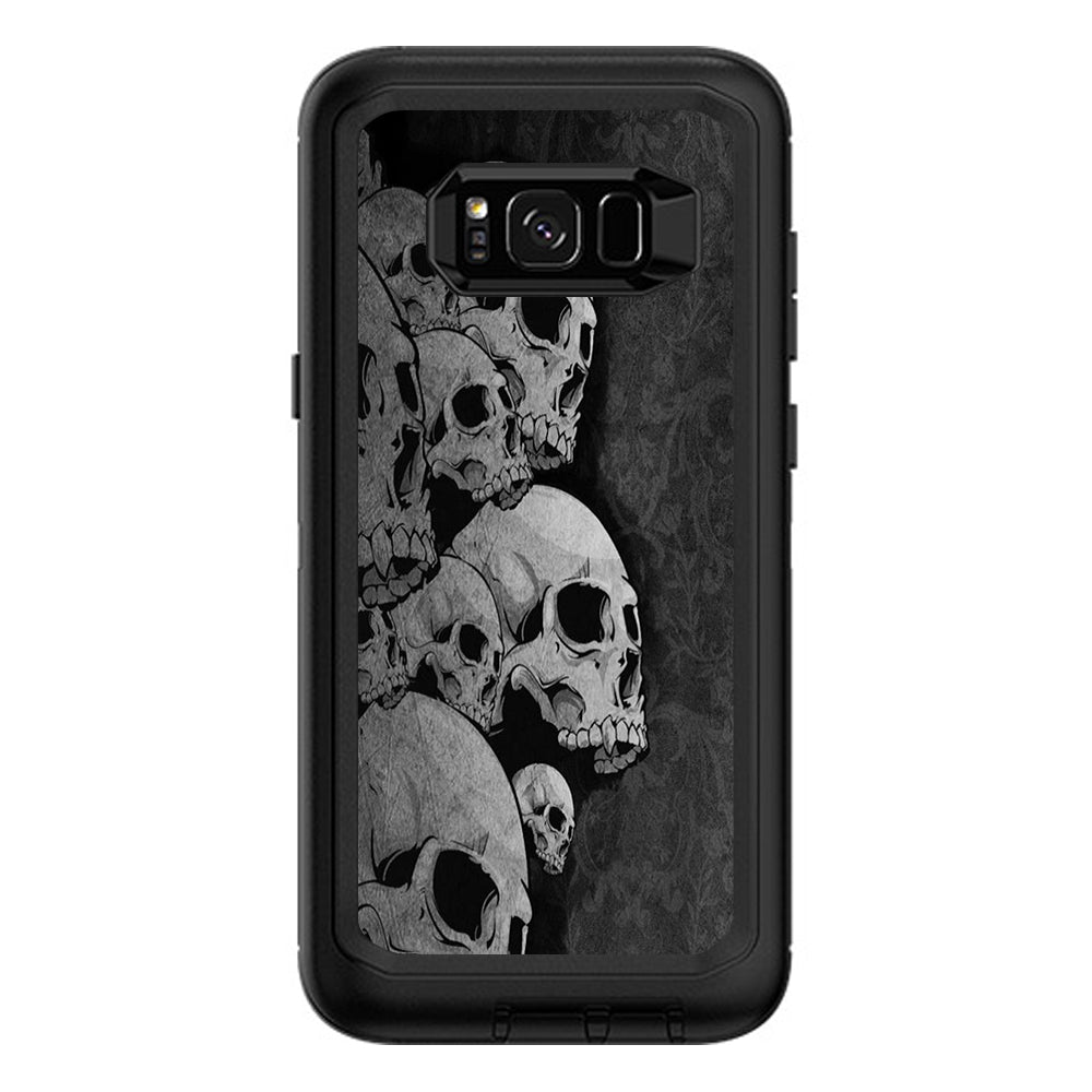  Skulls Stacked Otterbox Defender Samsung Galaxy S8 Plus Skin