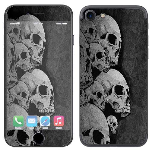  Skulls Stacked Apple iPhone 7 or iPhone 8 Skin