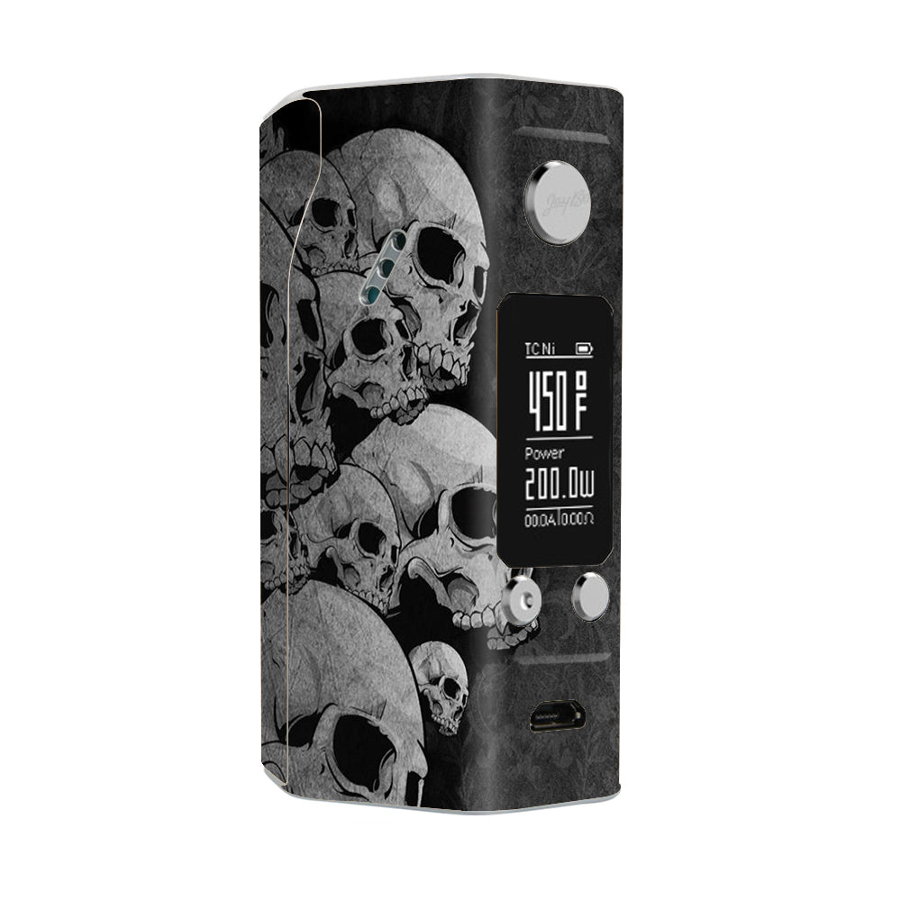  Skulls Stacked Wismec Reuleaux RX200S Skin