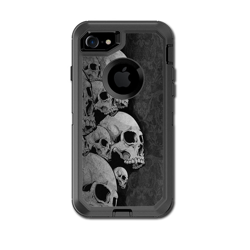  Skulls Stacked Otterbox Defender iPhone 7 or iPhone 8 Skin