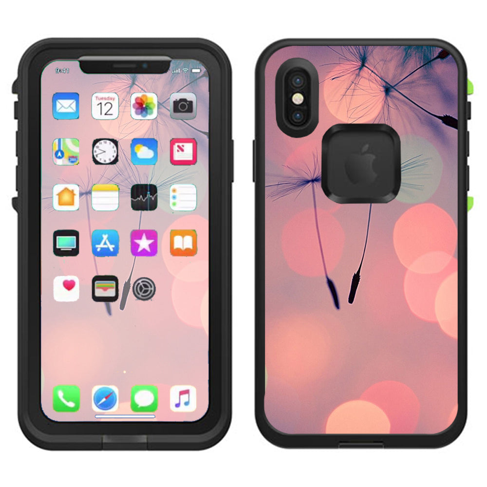  Dandilions Blowing Wind Lifeproof Fre Case iPhone X Skin