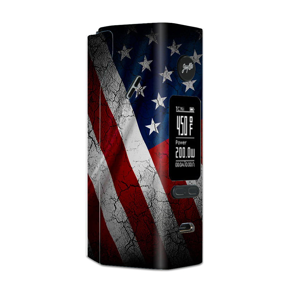  American Flag Distressed Wismec Reuleaux RX 2/3 combo kit Skin
