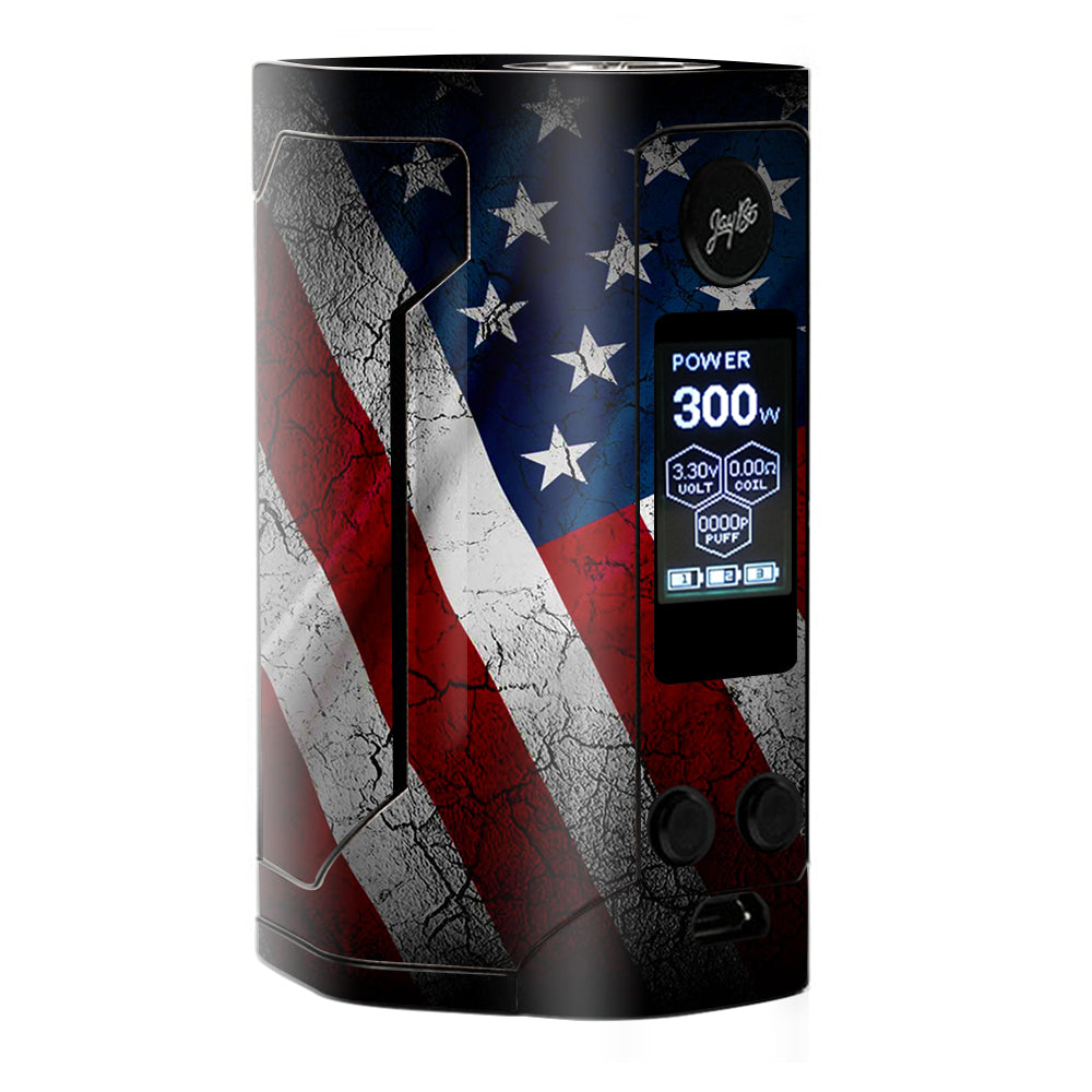  American Flag Distressed  Wismec RX Gen 3 Skin