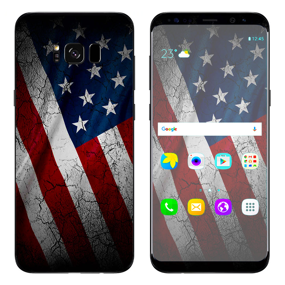  American Flag Distressed  Samsung Galaxy S8 Skin