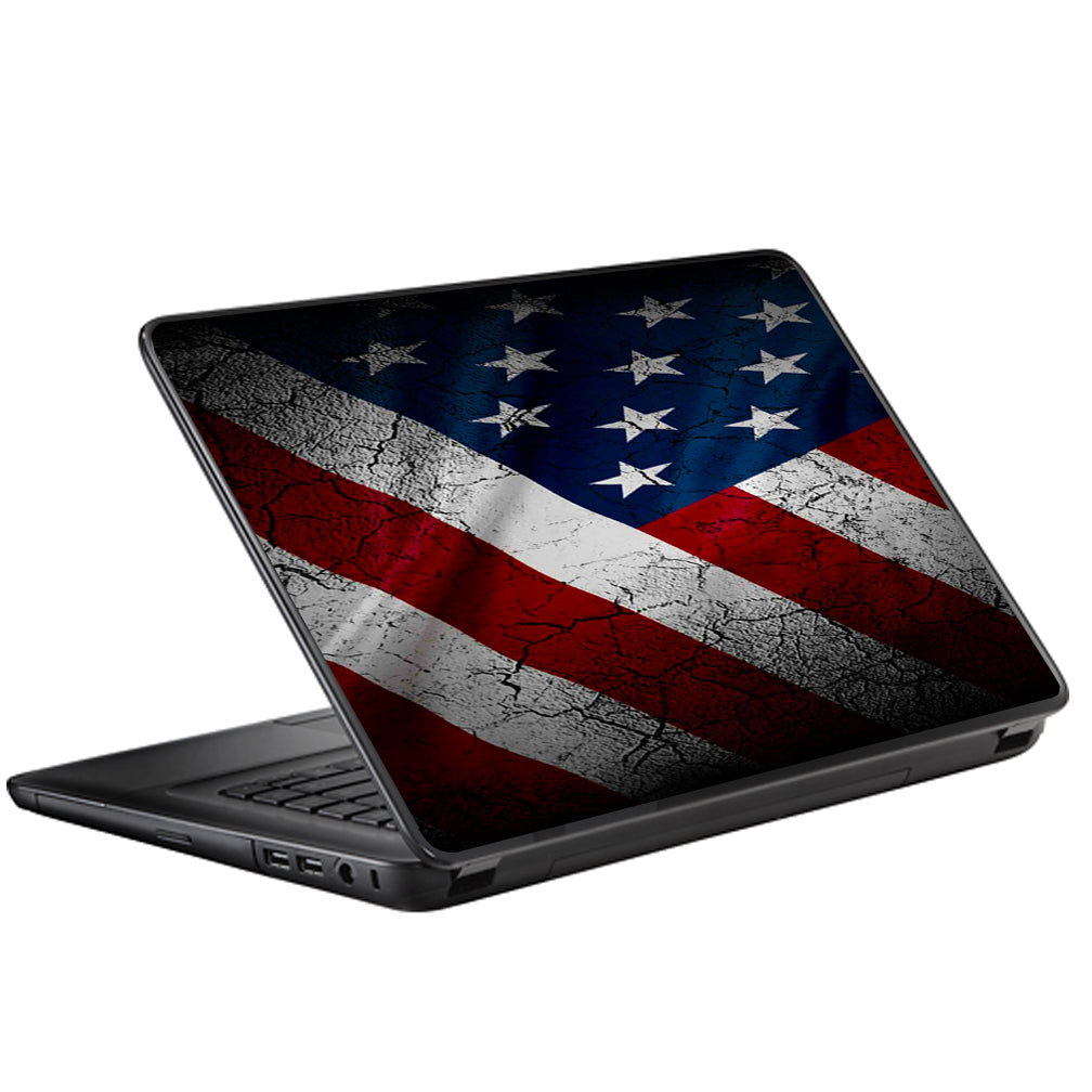  American Flag Distressed Universal 13 to 16 inch wide laptop Skin