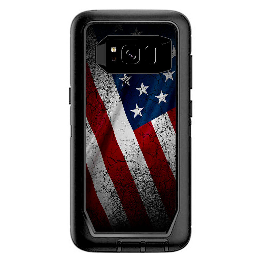  American Flag Distressed  Otterbox Defender Samsung Galaxy S8 Skin