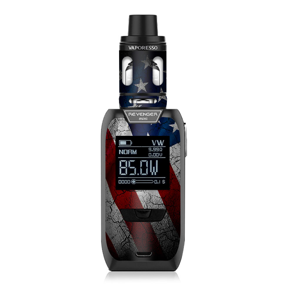  American Flag Distressed  Vaporesso Revenger Mini 85w Skin