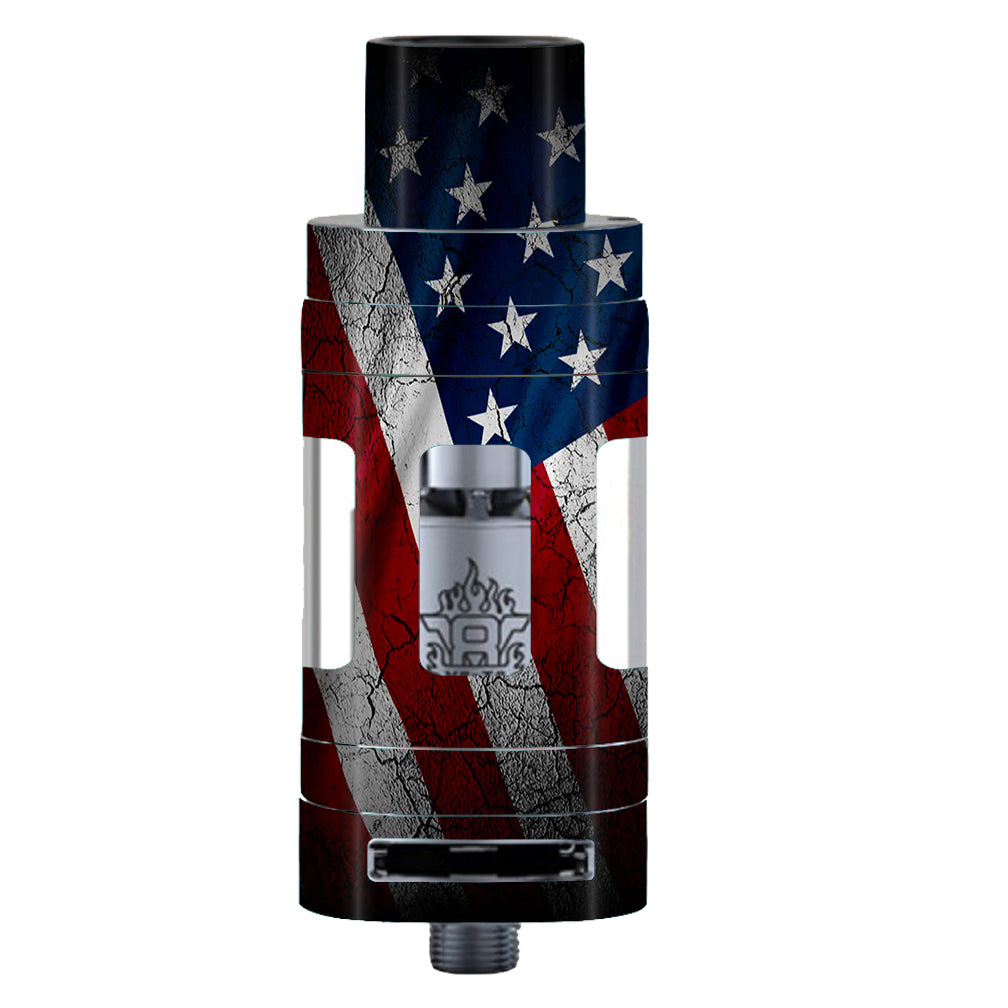  American Flag Distressed Smok TFV8 Tank Skin